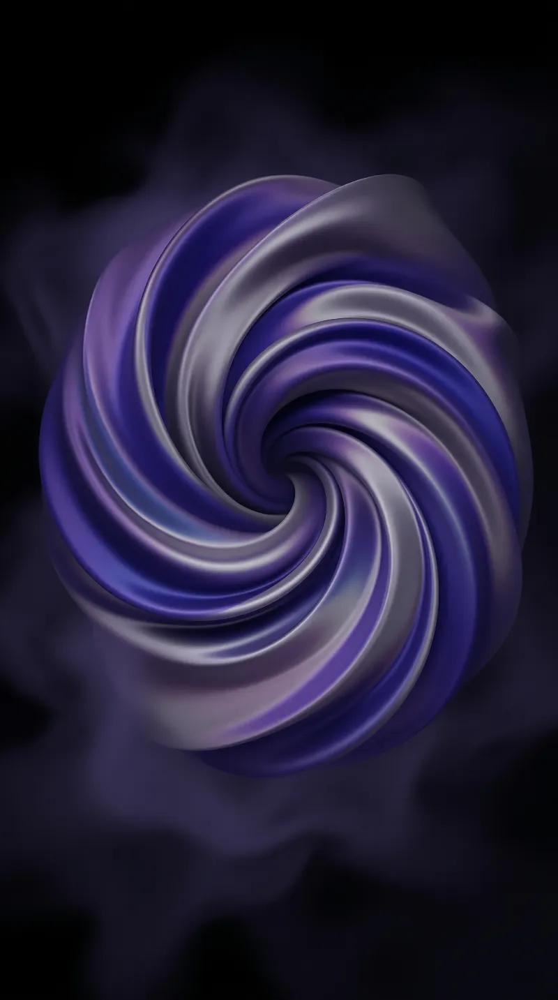 Violet Fluid Spiral