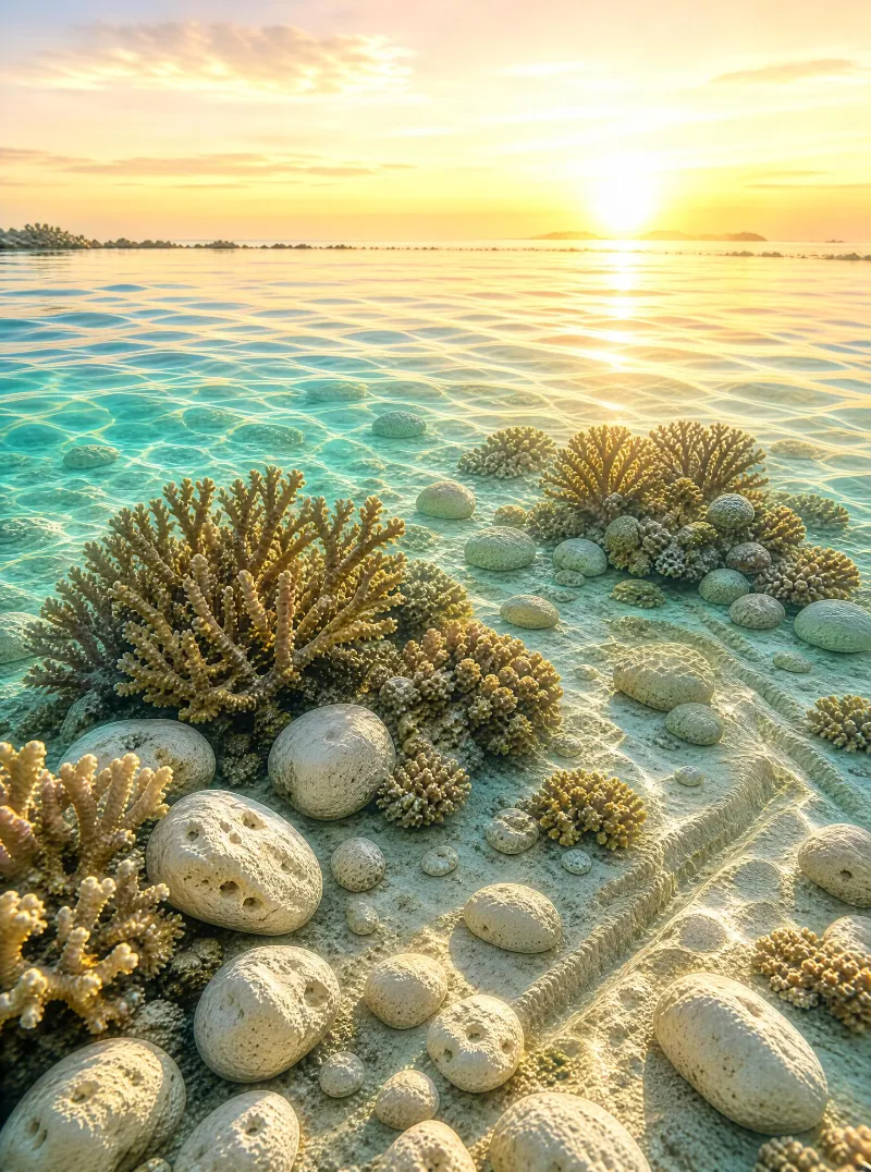 Underwater Coral Sunset