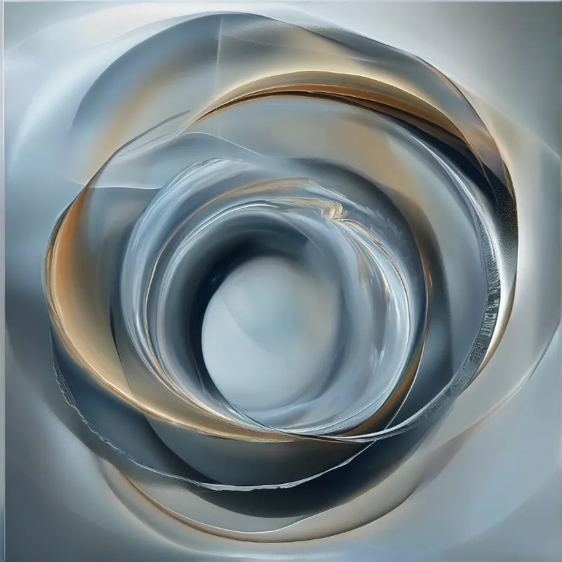 Abstract Metallic Swirl
