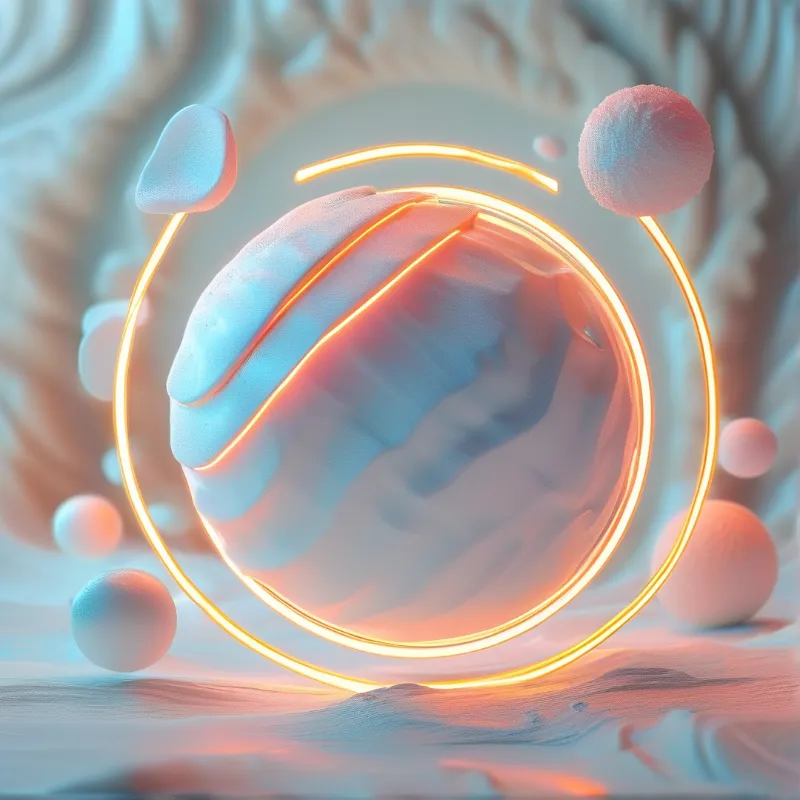 Clay Floating Orb — Dreamlike Study