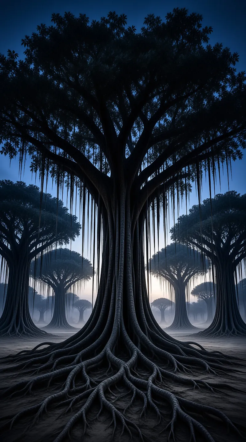 Ancient Tree in Twilight