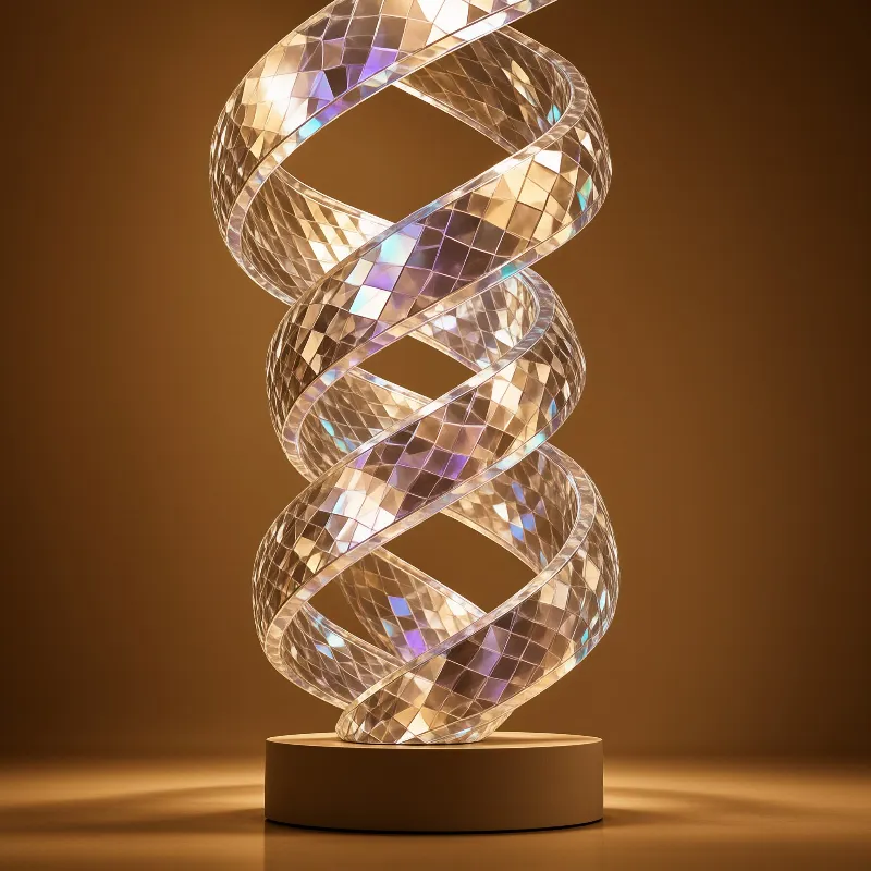 Faceted Crystal Spiral