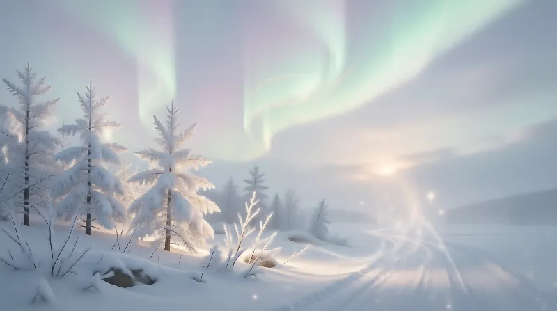 Magical Winter Aurora