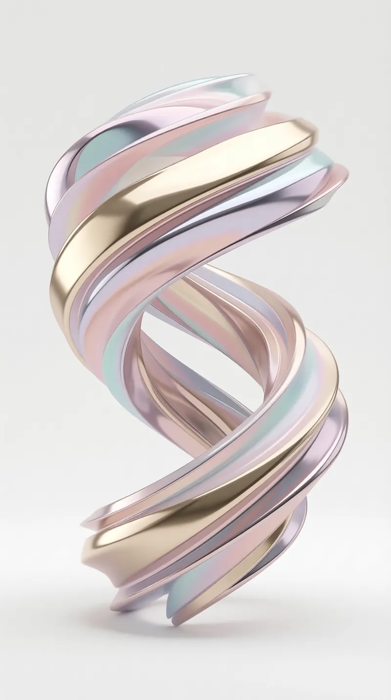 Iridescent Twisted Ribbon