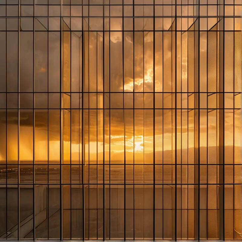 Golden Sunset Reflection