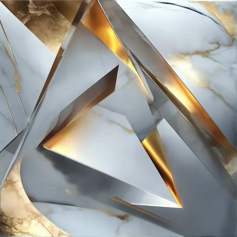 Gold and Marble Geometry