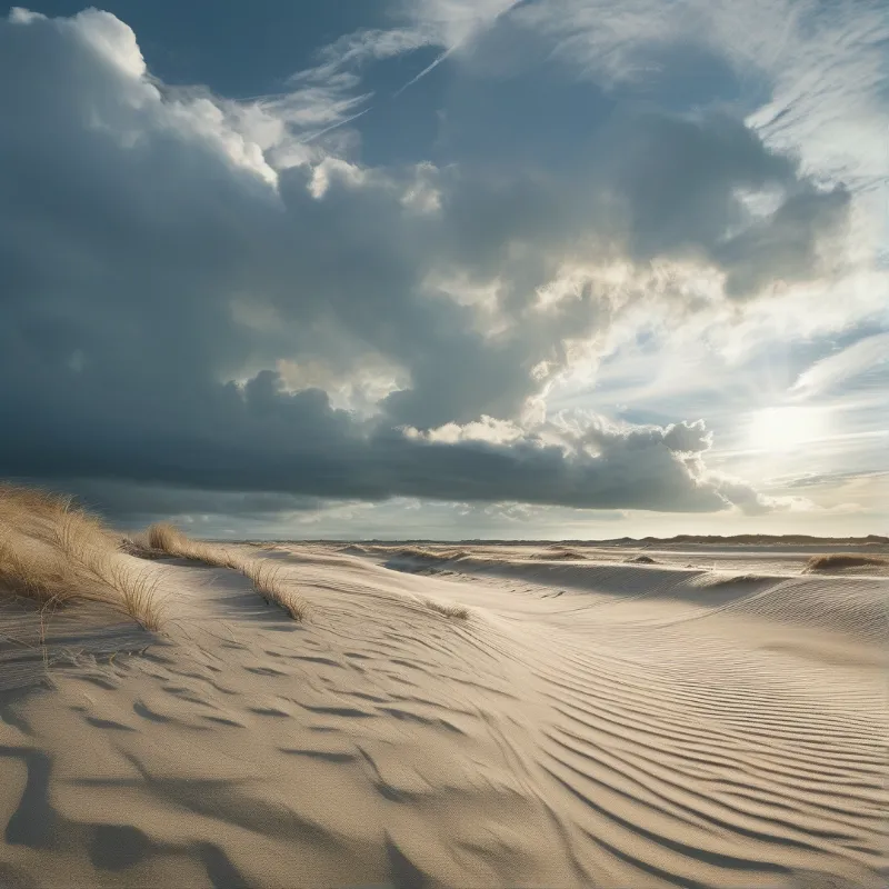 Desert Dunes and Sky