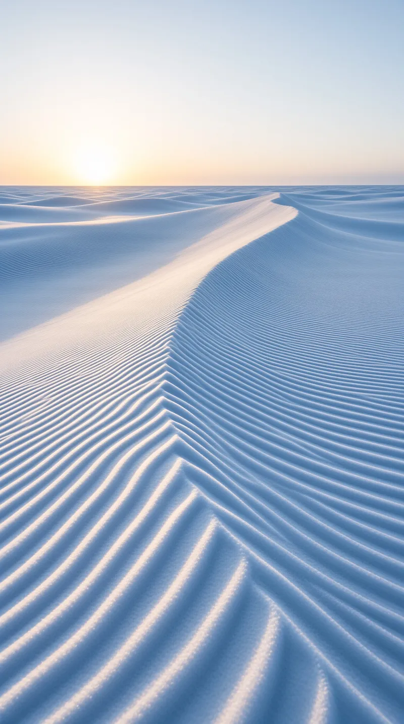 Wind-Rippled Dune Ridge Landscape
