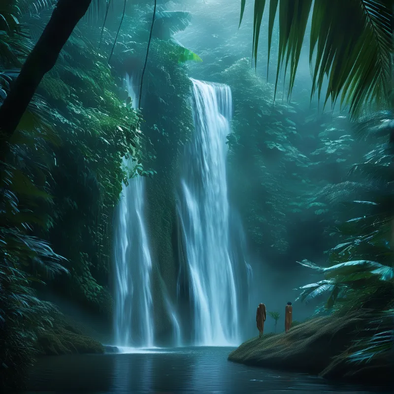 Mystical Jungle Waterfall