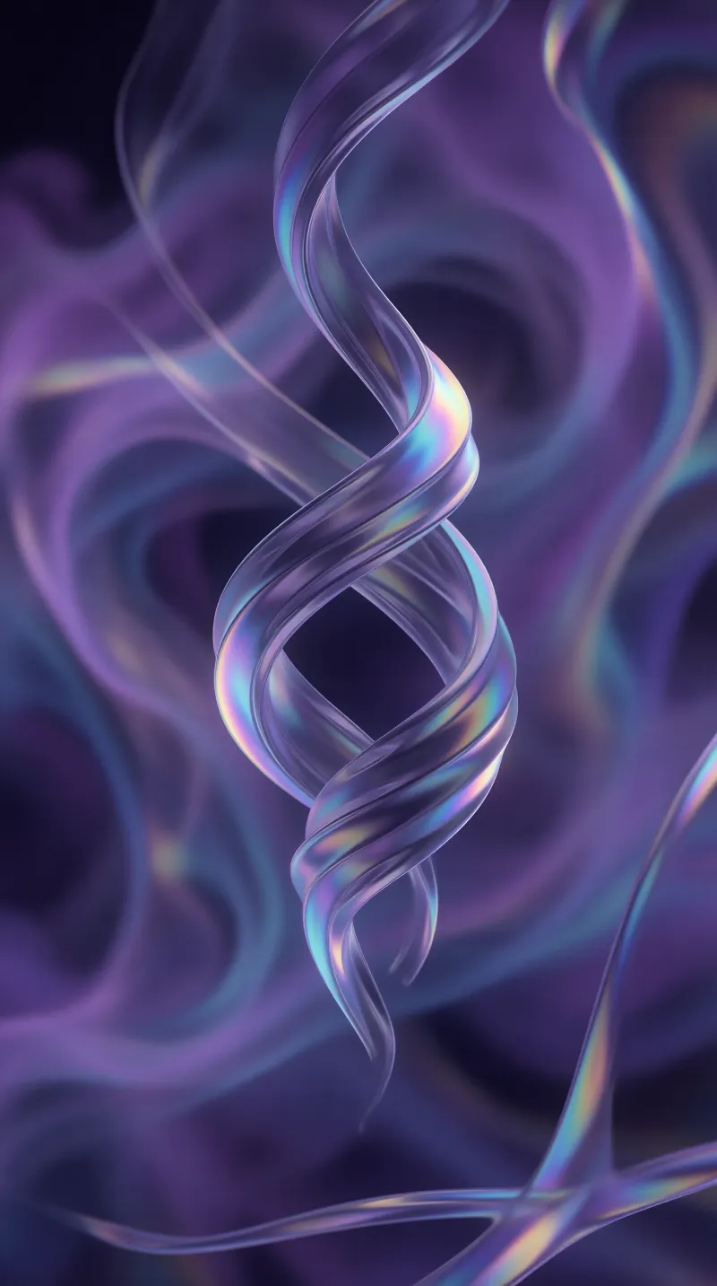 Iridescent Purple Helix