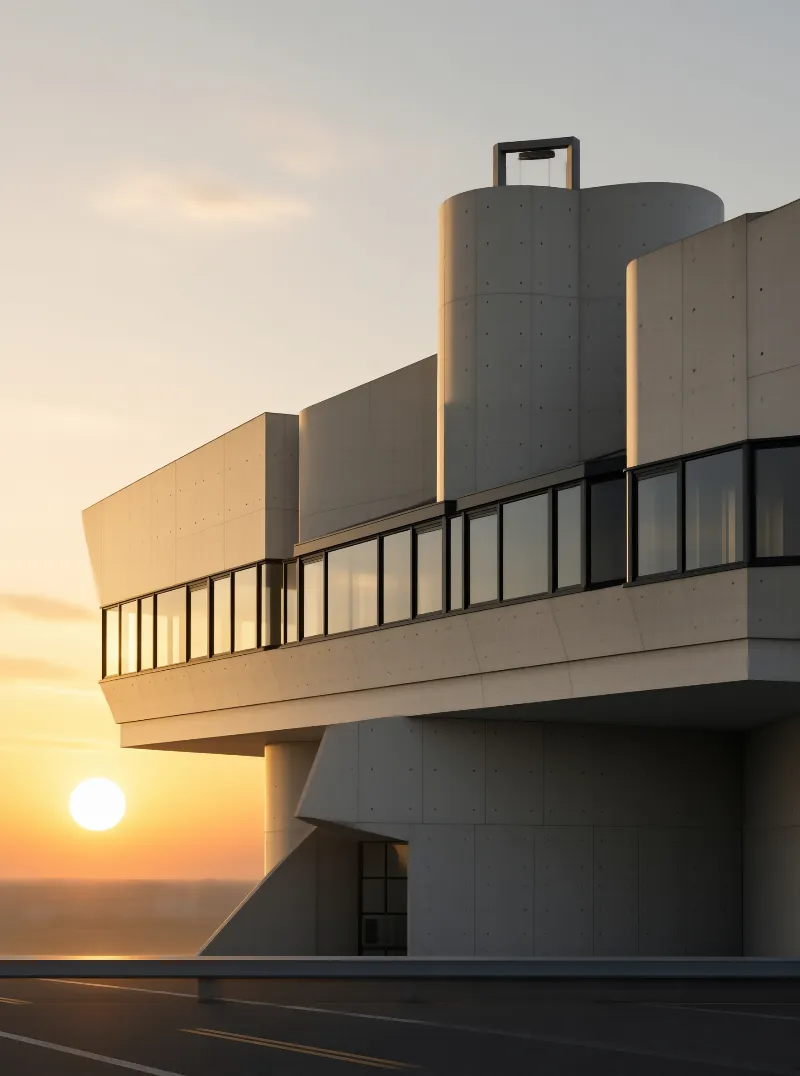 Modern Concrete Building