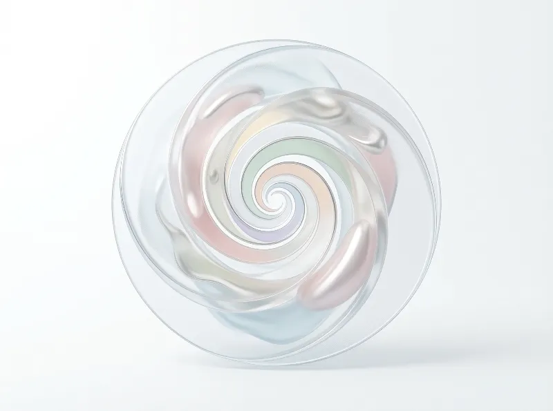Abstract Pastel Spiral Swirl