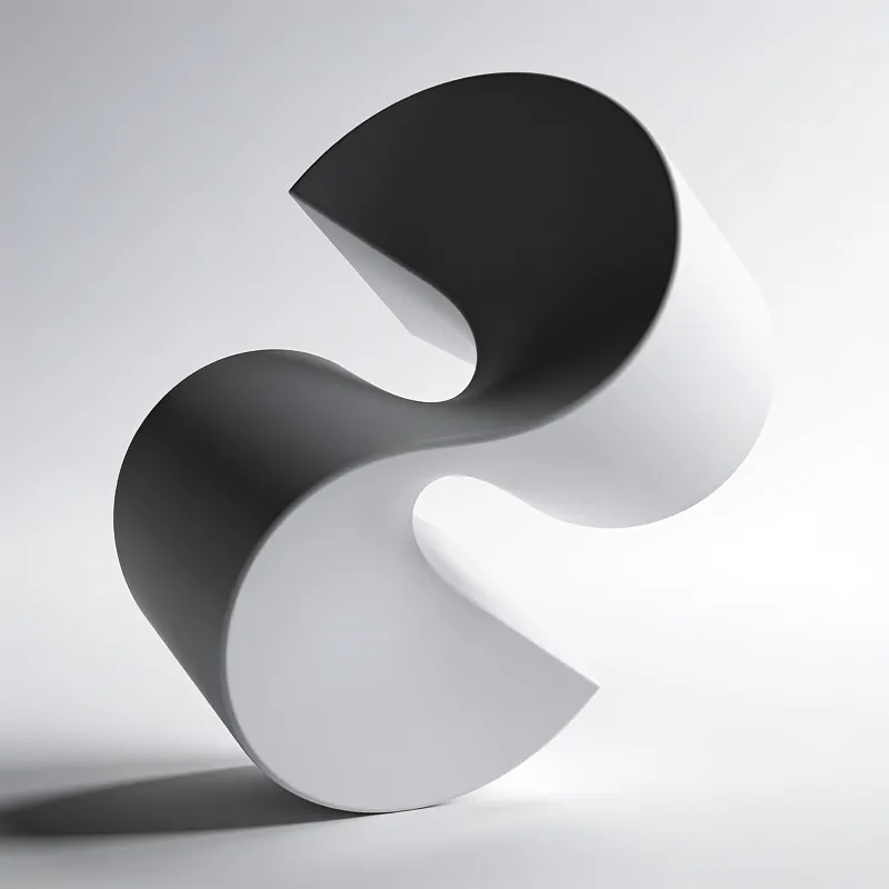 Surreal, Minimalist Impossible Shape