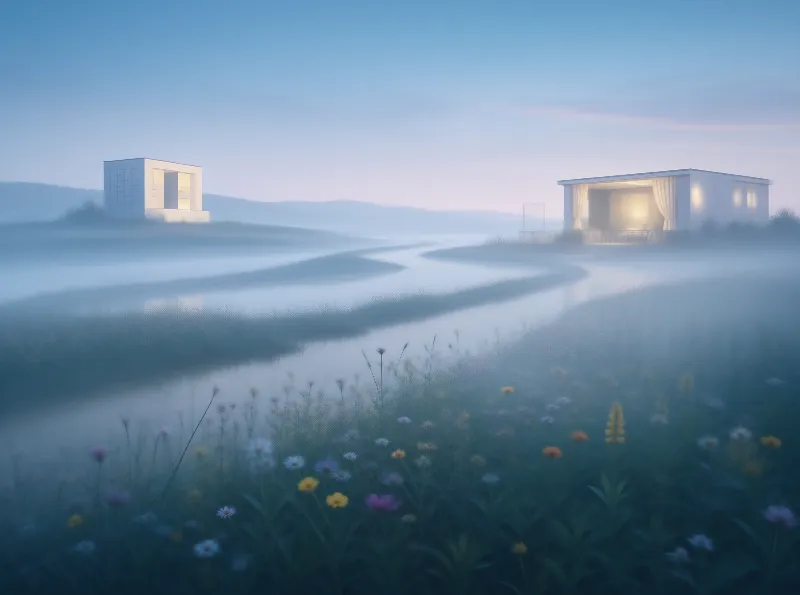 Misty Modern Architecture