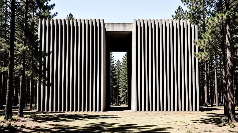 Modern Pavilion in Woods
