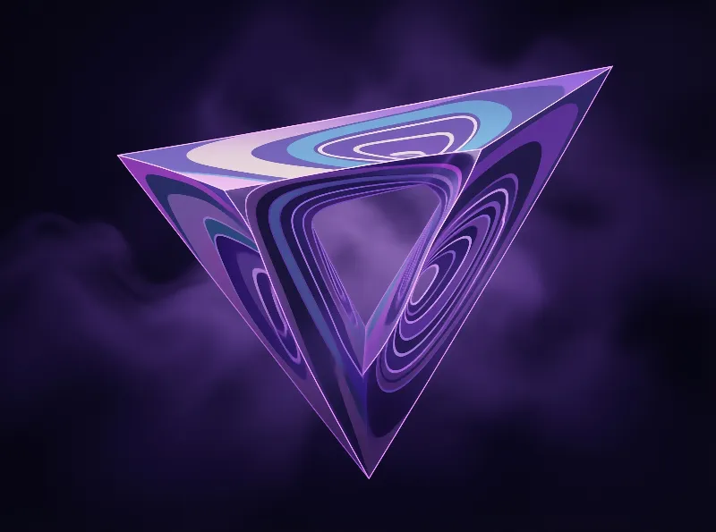 Purple Penrose Triangle
