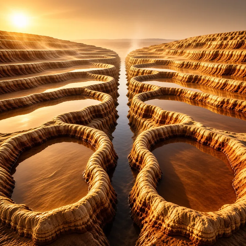 Golden Terraced Springs