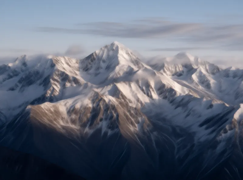 Snowbound Ridge Landscape