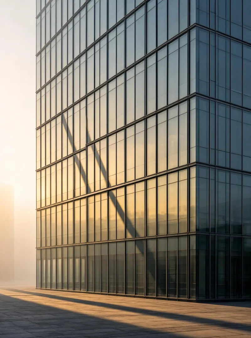 Glass Tower at Golden Hour