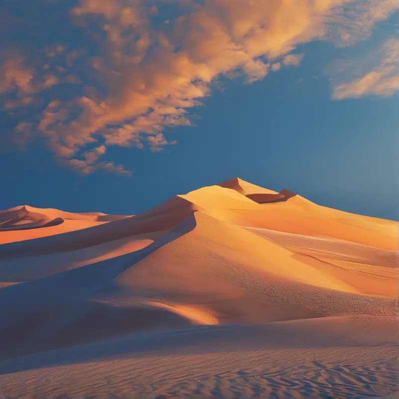 Golden Desert Dunes