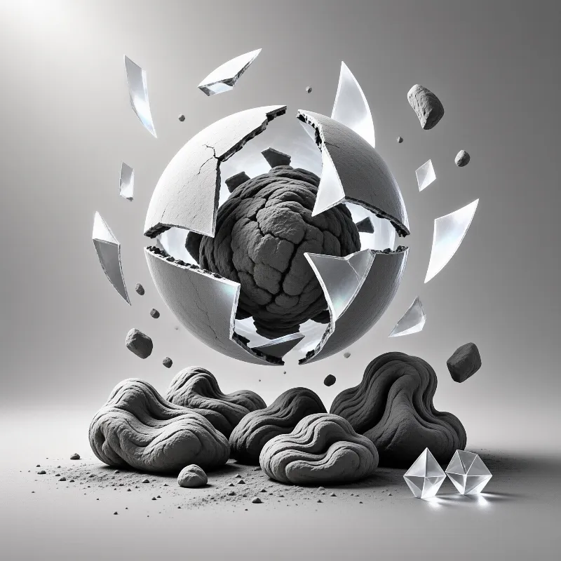 Exploding Sphere and Debris