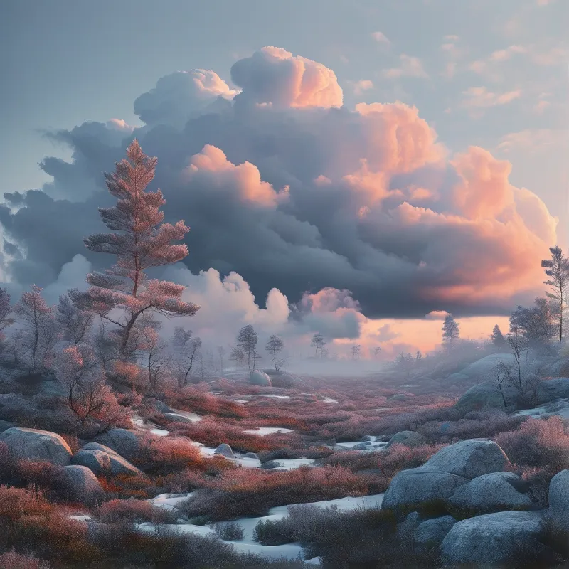 Frozen Mountain Dawn