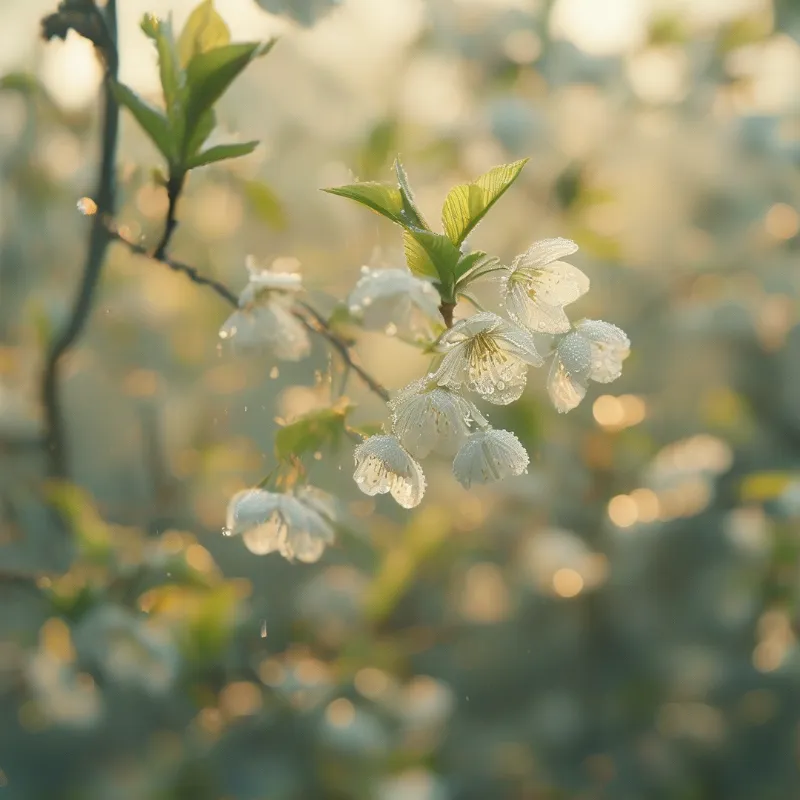 Delicate White Blossoms
