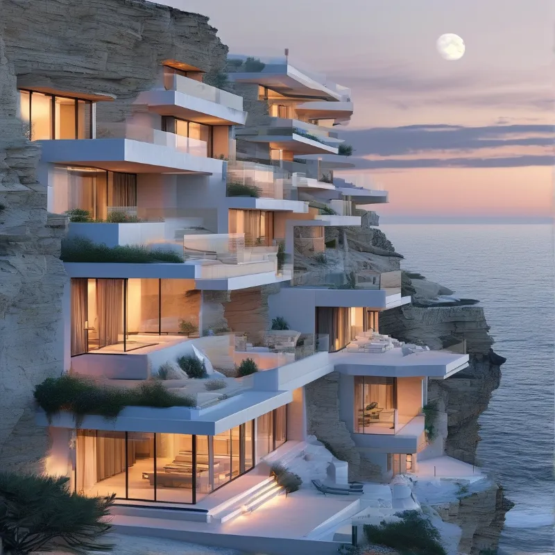 Luxury Cliffside Architecture