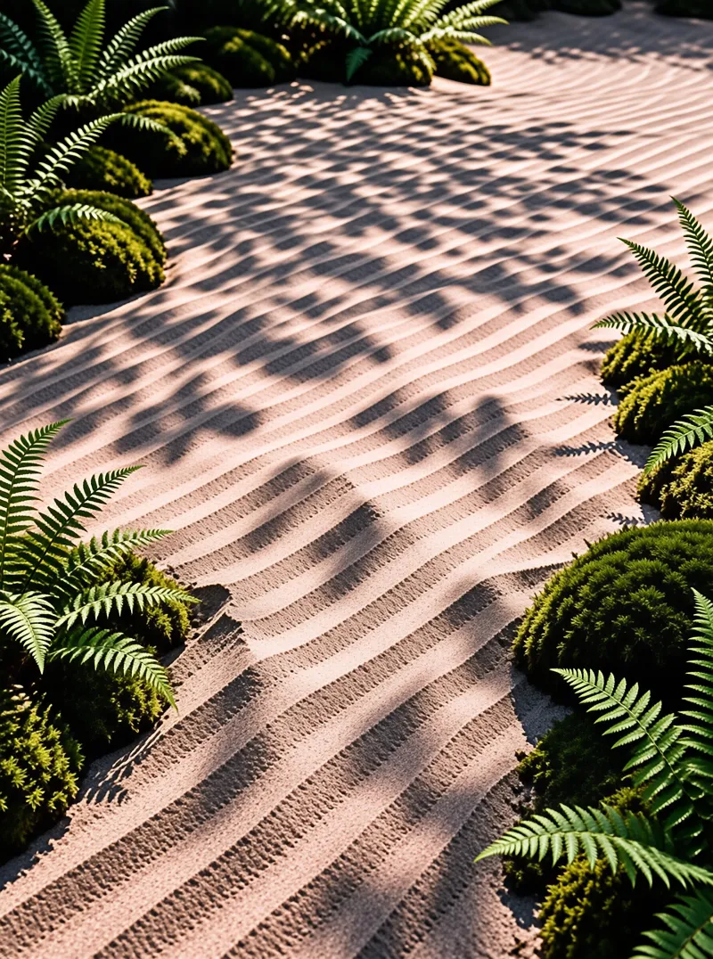 Zen Garden Sand Patterns