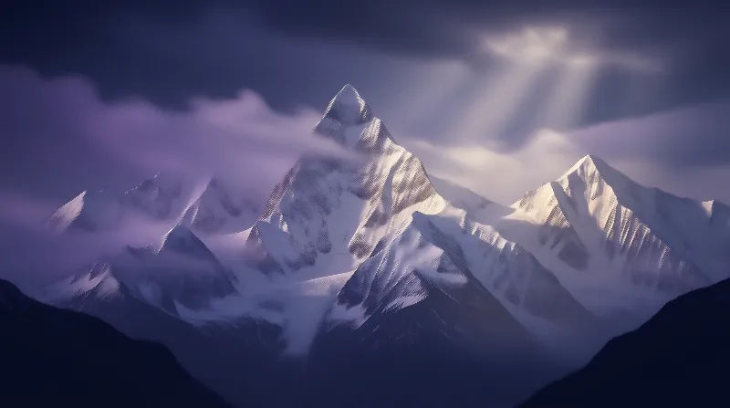 Majestic Snowy Mountain