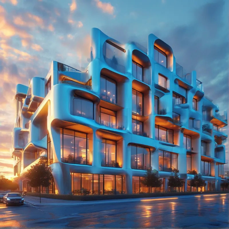 Futuristic Curved Building