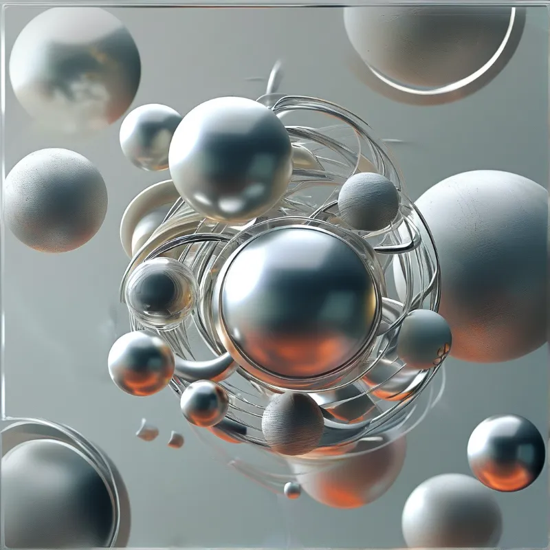 Abstract Metallic Spheres
