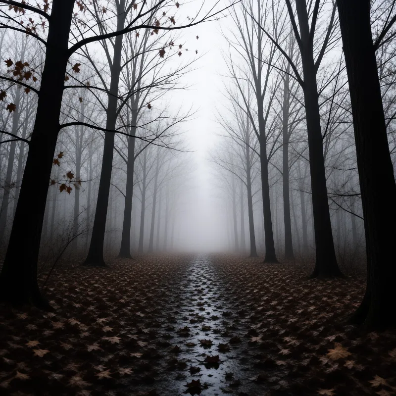 Misty Forest Path