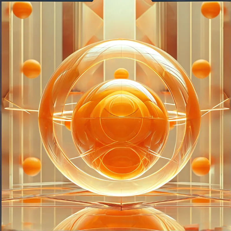 Glowing Futuristic Sphere