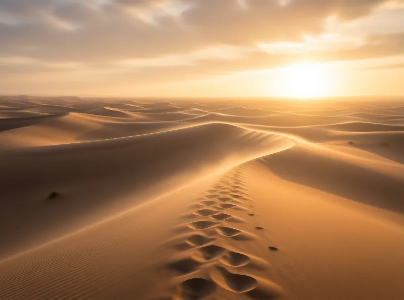 Desert Dunes at Sunset