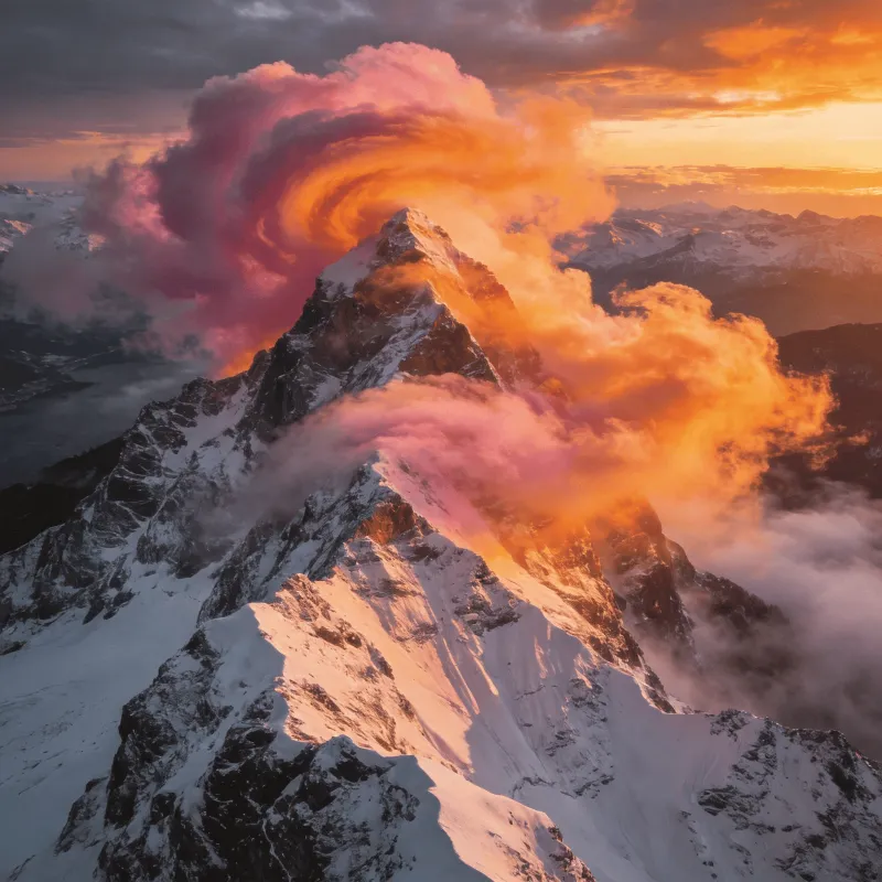 Majestic mountains Landscape