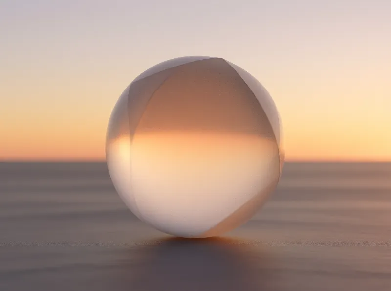 Translucent Orb at Sunset