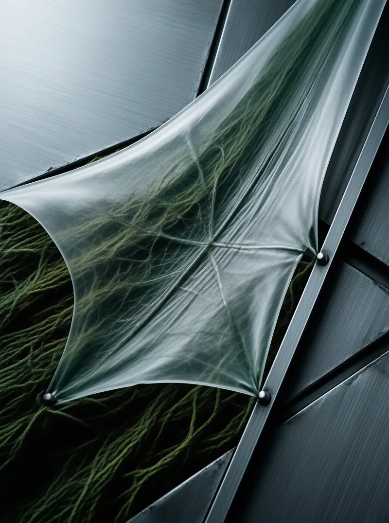 Translucent Panel Over Moss