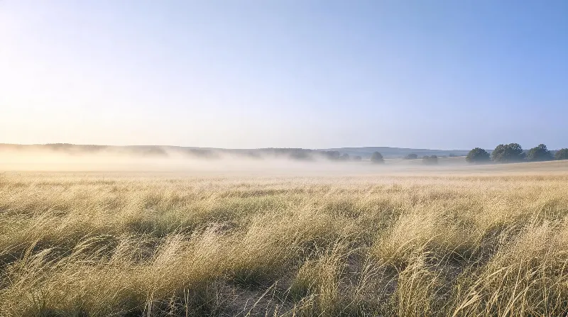 Misty Morning Field