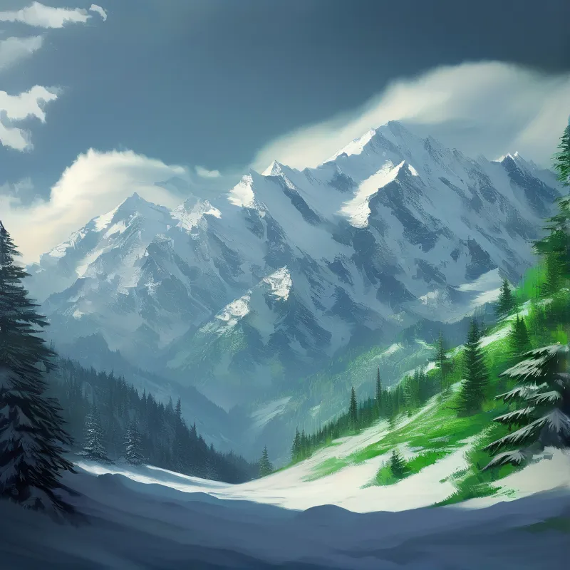 Majestic Alpine Landscape