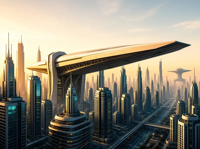 Futuristic City Skyline