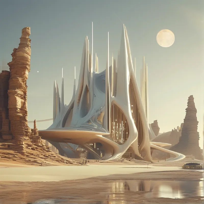 Futuristic Desert Structure