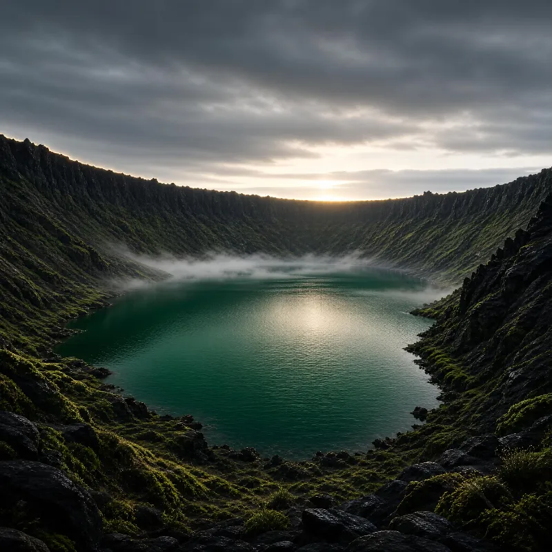 Volcanic Crater Lake