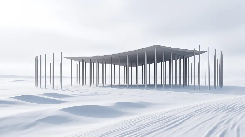 Futuristic Desert Pavilion