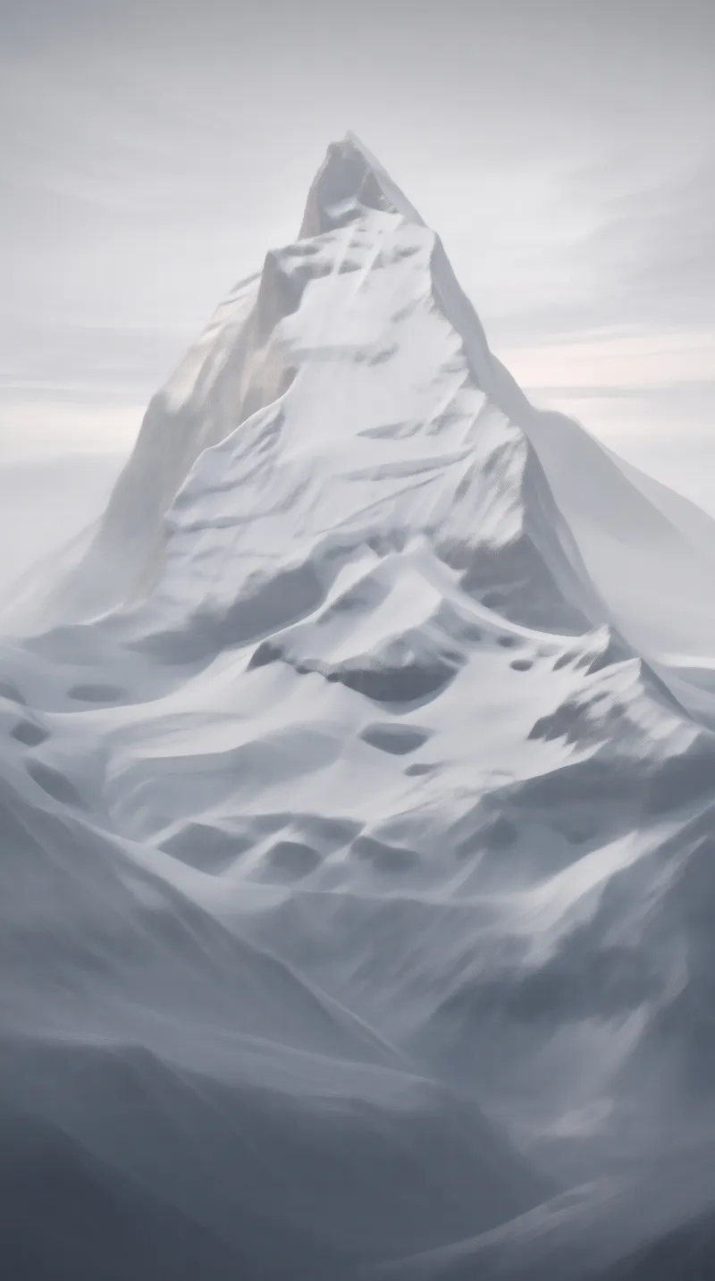 Ethereal Snowy Summit