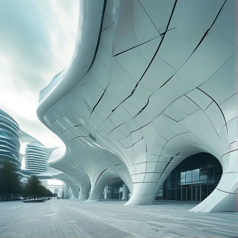 Futuristic White Architecture