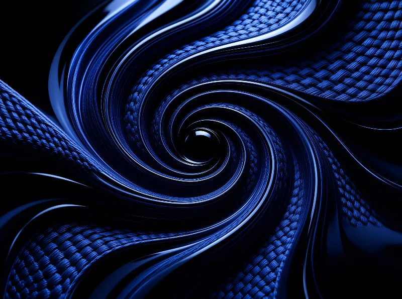 Blue Abstract Vortex