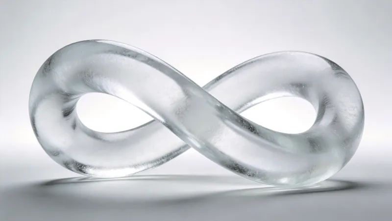 Frosted Glass Mobius Strip