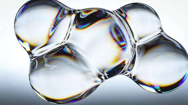 Neon-Lit Fluid Blob