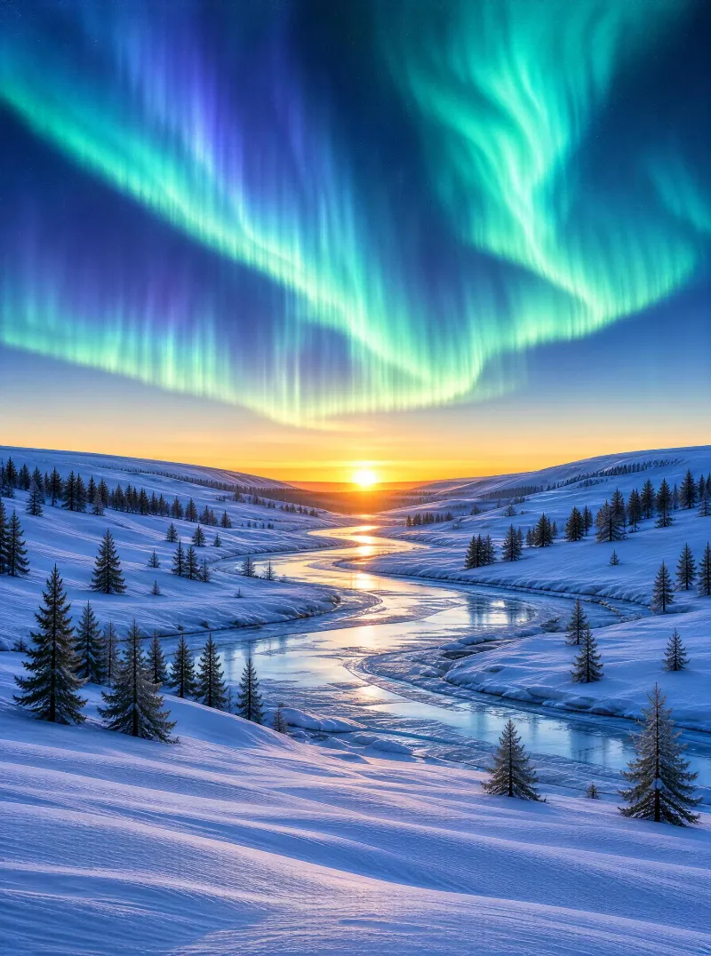 Aurora Over Snowy River